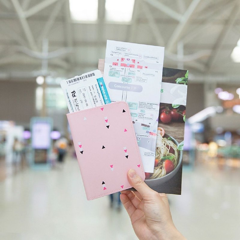 Antenna Shop 箭頭小山旅遊護照夾-粉,ATS95988 - 護照夾/護照套 - 塑膠 粉紅色