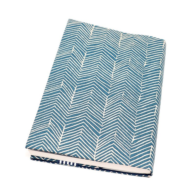 A5 Adjustable Mom's Handbook Cloth Book Cover - Line - Notebooks & Journals - Cotton & Hemp Blue