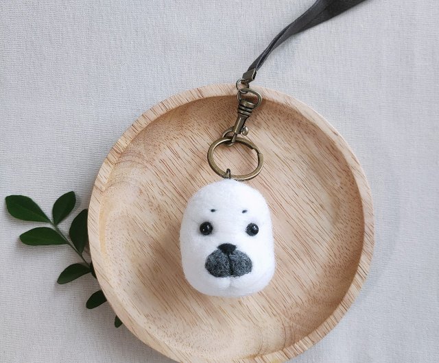 手作り羊毛フェルト】アザラシペンダント - ショップ rose girl