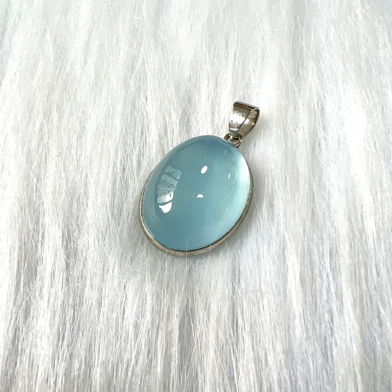 海藍寶吊墜 | 水晶 | 吊墜 | 水晶吊墜 | 水晶飾物 - 項鍊 - 水晶 藍色