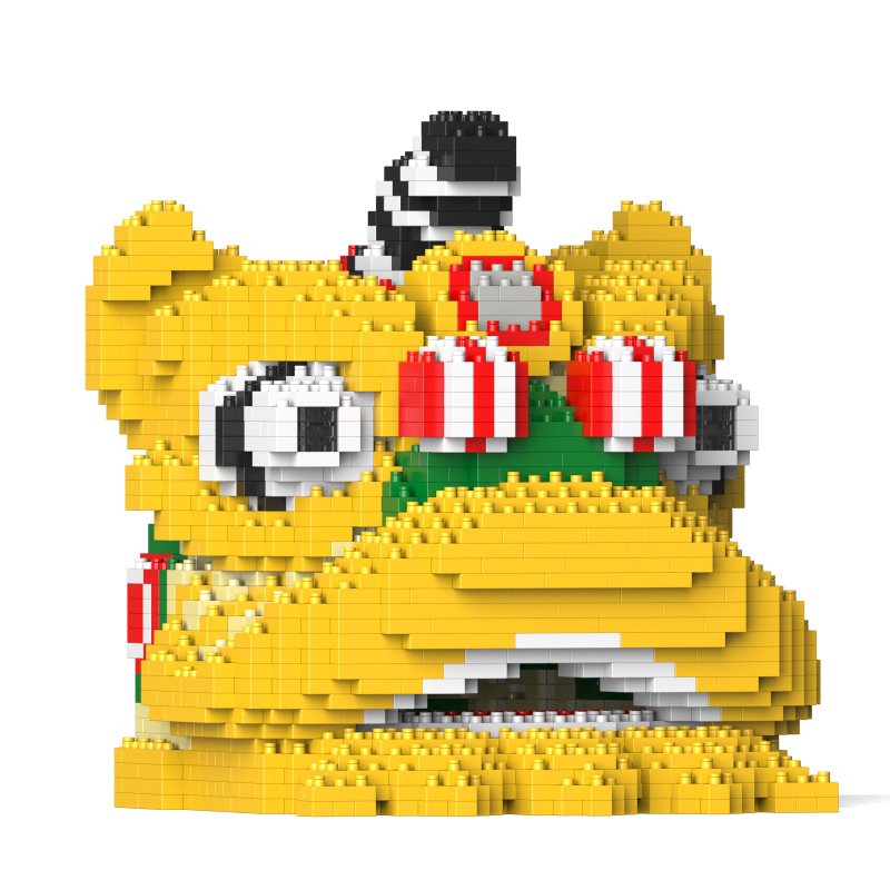 【Lucky. Limited Edition] JEKCA Building Blocks/Lion Dance Head 03S - อื่นๆ - พลาสติก 