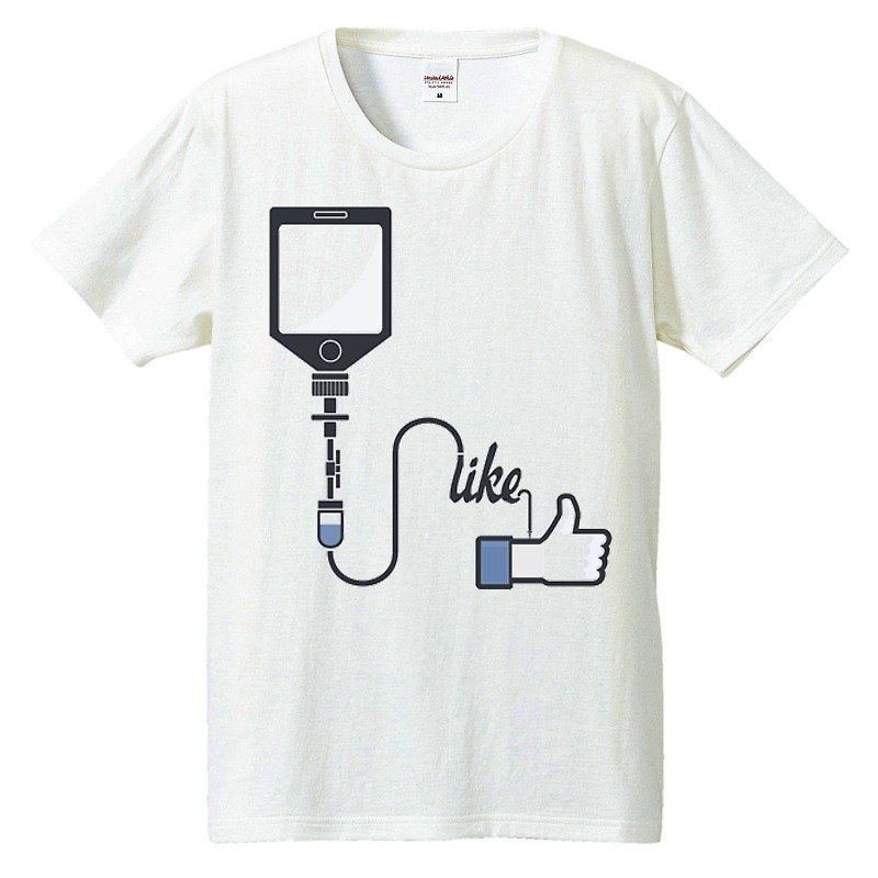 Tシャツ / SNS - 男 T 恤 - 棉．麻 白色