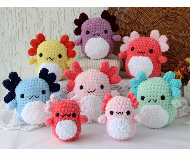 3in1 Axolotl Squishmallow crochet PATTERN PDF - amigurumi axolotl plush -  Shop Amigurushka Knitting, Embroidery, Felted Wool & Sewing - Pinkoi