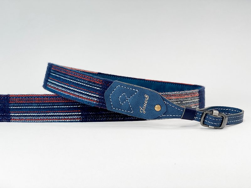 Camera strap - 2.5cm pressure relief - Iori kite - first dyed cloth - comfortable touch, simple and good match - Lanyards & Straps - Cotton & Hemp 