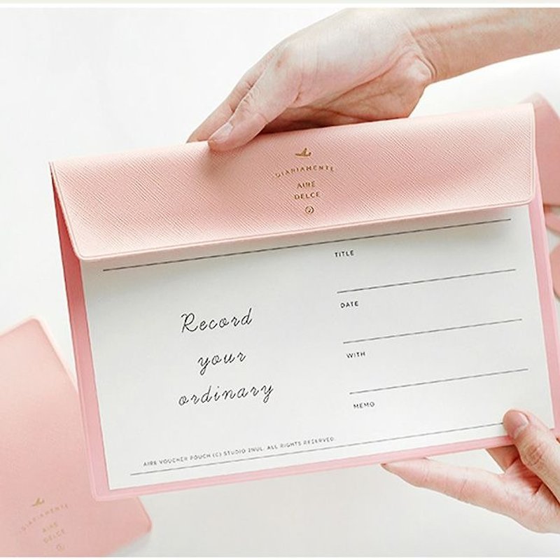 2NUL heart moment hand holding folder - sweet powder, TNL85229 - Folders & Binders - Other Materials Pink