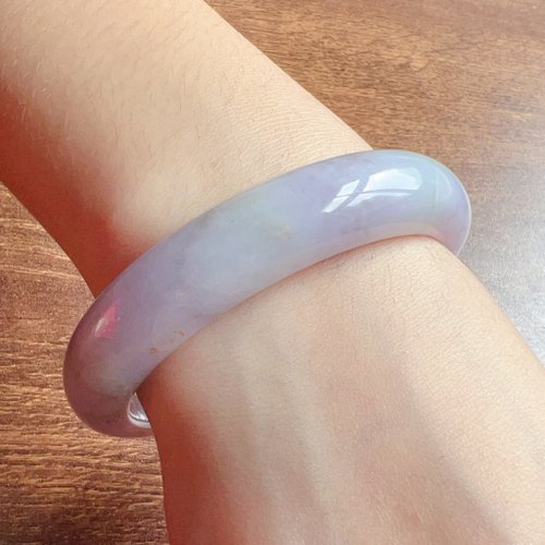 瓔珞珠寶盒 E.L.Jewelry Box 紫羅蘭翡翠手鐲 | 17.5圍 | 天然緬甸玉翡翠A貨 | 送禮