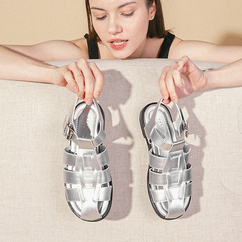 PRE-ORDER 韓國人手製 MACMOC Craze 涼鞋 SILVER - 女款牛津鞋 - 其他材質 白色