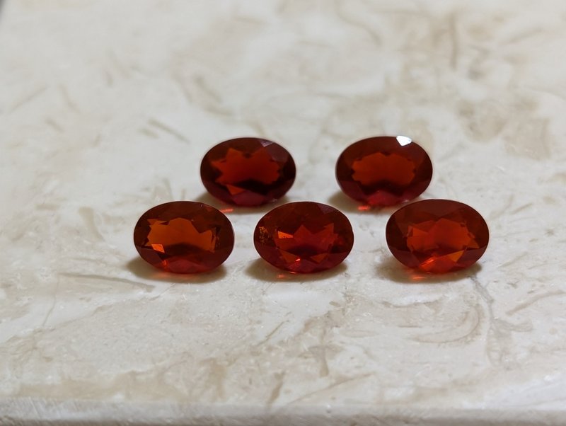 Fire Opal Regular gemstone - Metalsmithing/Accessories - Semi-Precious Stones Orange