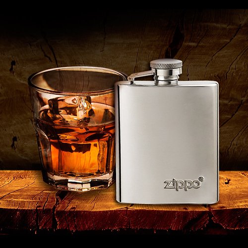 Zippo 【ZIPPO官方旗艦店】 隨身酒罐3oz. 122228