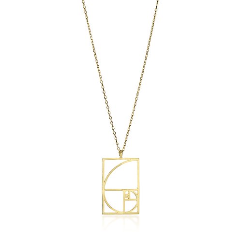 Flo Jewellery 神聖幾何系列-金色螺旋項鍊