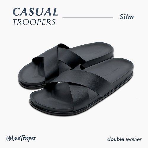 urbantrooper Urban Trooper, Casual Troopers Leather, Color : Charcoal