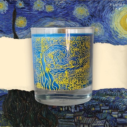 sleep-ing Artist Candle Collection _ Starry Night (Vincent Van Gogh) 230 g.