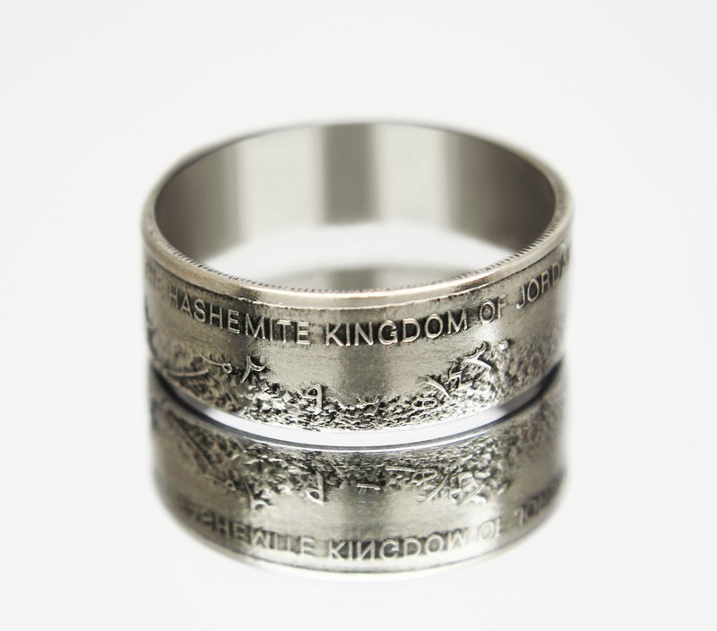 Jordan Coin Ring 5 piastres 2009 coin rings for men coin rings for women - 戒指 - 其他金屬 