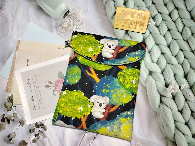 Color Inkjet Series-Starry Night Koala Style Water-Repellent Oxford Cloth Storage Bag-7.8 E-book Protective Cover - Tablet & Laptop Cases - Cotton & Hemp 