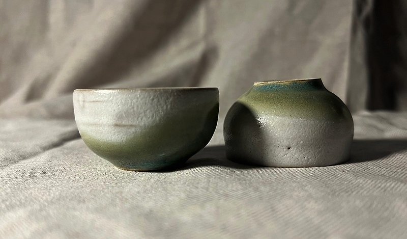 green field cup - Teapots & Teacups - Pottery 