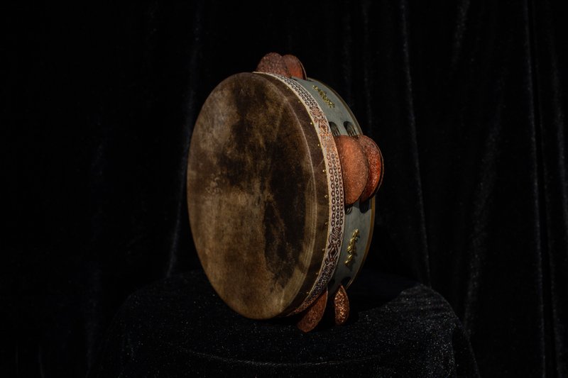 Frame Drum Riq Riqq Handmade pandeiro timbrel tamburello - 吉他/樂器 - 其他材質 