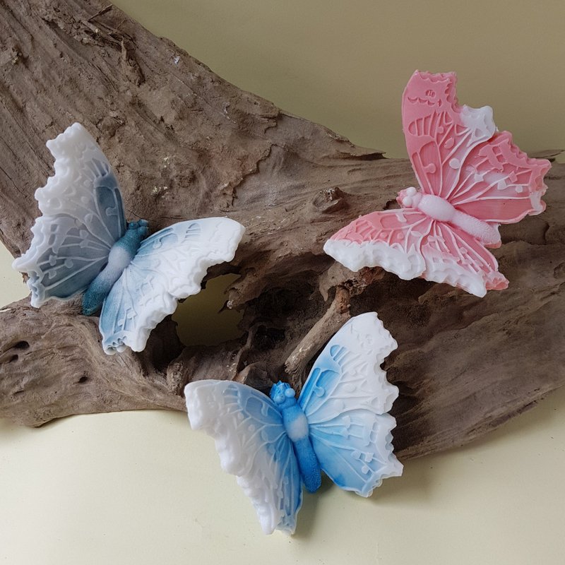 精油手工皂 - 3D 彩蝶手工皂 立體造型皂 禮贈 婚禮小物 交換禮物 - 肥皂/手工皂 - 其他材質 黑色