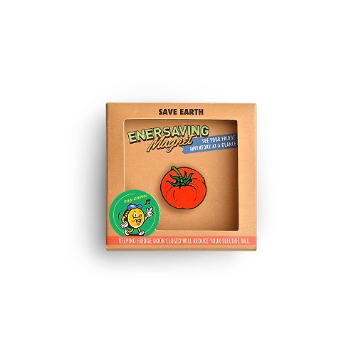 直物生活文具 節能冰箱磁鐵 — 番茄