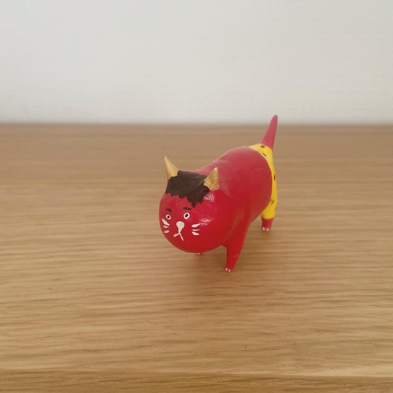 orge cat - 擺飾/家飾品 - 黏土 紅色