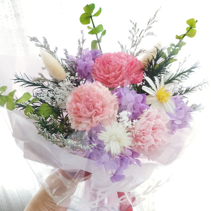 【心】Mother's Day/Preserved Flowers/Dried Flowers - ช่อดอกไม้แห้ง - พืช/ดอกไม้ สึชมพู