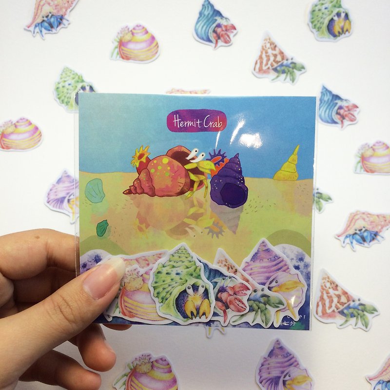 Hermit crab sticker - Stickers - Paper 