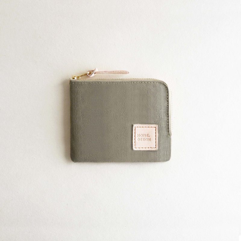 Purse - Natural green - กระเป๋าสตางค์ - ผ้าฝ้าย/ผ้าลินิน สีเขียว