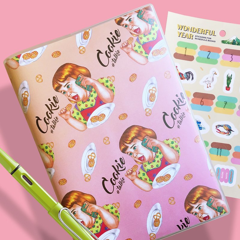 Girl On The Phone Pinky Planner - Notebooks & Journals - Paper Pink