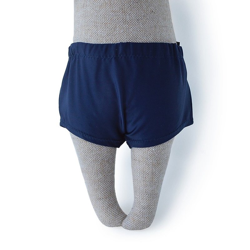 PK bears |大熊基本款短褲深藍 - 公仔模型 - 絲．絹 藍色