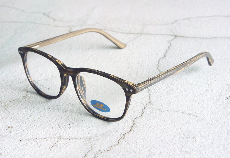 Aeolus Edition木目手作りミラーフレーム（HM505） - 眼鏡・フレーム - その他の素材 
