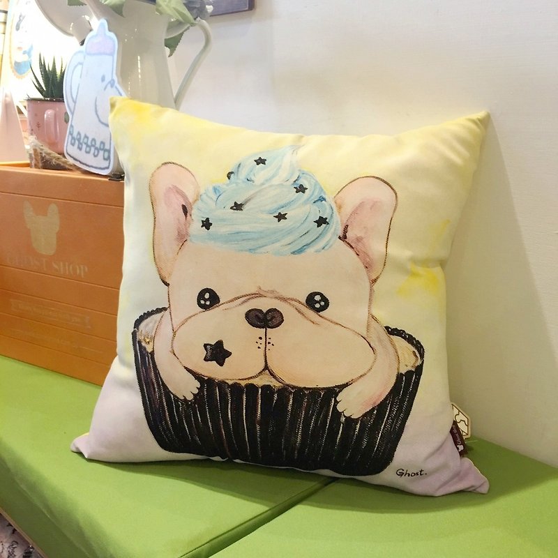 French Dou Handmade Pillow-Cup Cake (Pillowcases can be purchased separately) - Pillows & Cushions - Other Materials Yellow