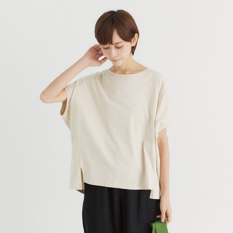 【Simply Yours】棉質落肩連袖上衣 麻本F - 女上衣/長袖上衣 - 棉．麻 多色