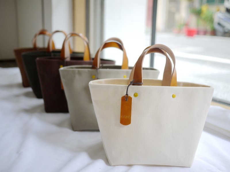 Small wax bag for Claire Tsai exclusive - Handbags & Totes - Cotton & Hemp 