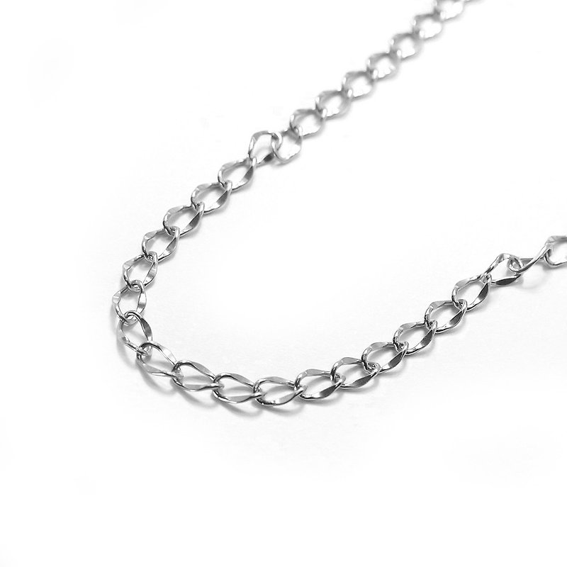 [Made in Japan Horie] Pure Titanium Necklace-Arabu - สร้อยคอ - โลหะ สีเงิน