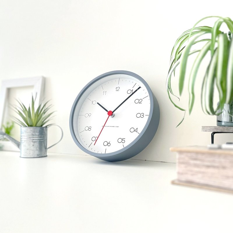 KATOMOKU plywood clock 24 灰色(km-151GRS) 掛鐘  日本製造 - 時鐘/鬧鐘 - 木頭 灰色