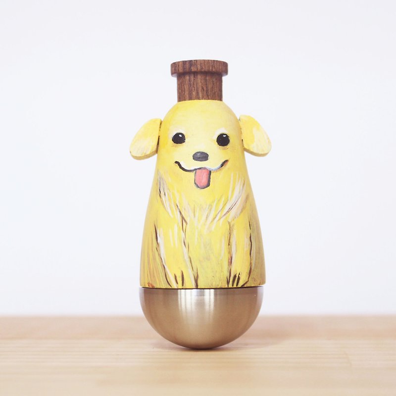 Wen Sen Di – Golden Retriever KAZOO KAZOO doll - กีตาร์เครื่องดนตรี - ไม้ สีเหลือง
