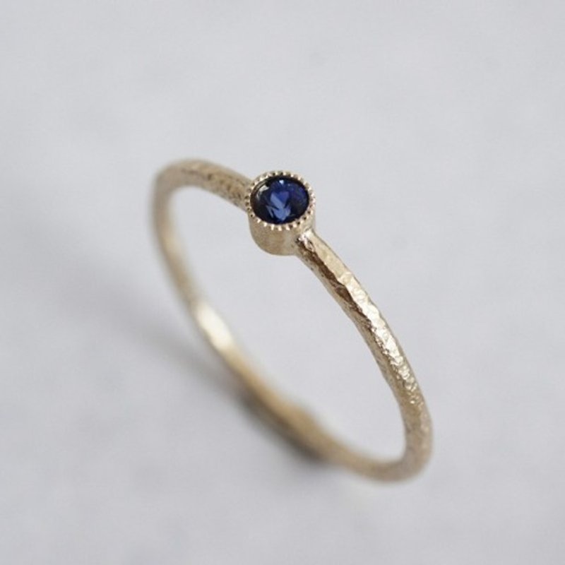 Sapphire birthstone ring [R050K10SP] - แหวนทั่วไป - เครื่องเพชรพลอย 