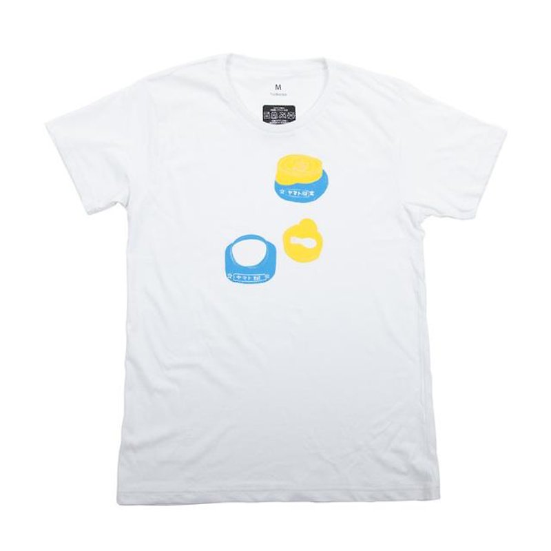 ヤマト のり容器 Tシャツ　ユニセックスS〜XXLサイズ、レディースS〜Lサイズ　Tcollector - T 恤 - 棉．麻 白色