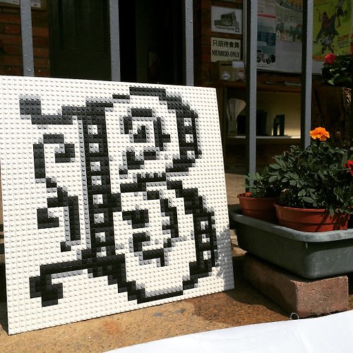 brickaproject 訂製字母Lego like馬賽克boxset (尺寸:Small 40 cm x 40 cm)