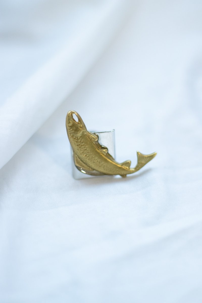 fish ring - 戒指 - 銅/黃銅 