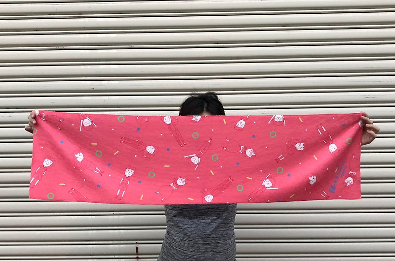 BLR 運動毛巾 Magai's 憋腳超能力 MC03 - 毛巾浴巾 - 聚酯纖維 紅色