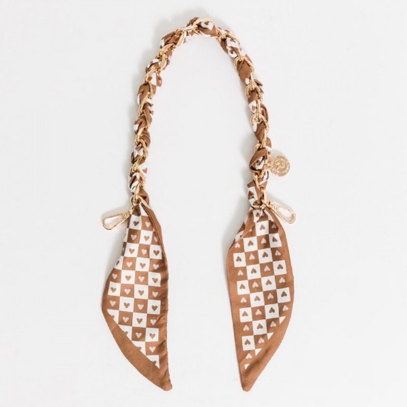 PLAYBOY - Chain Strap / Bag Strap Scarf Strap Series - Brown - อื่นๆ - วัสดุอื่นๆ สีนำ้ตาล