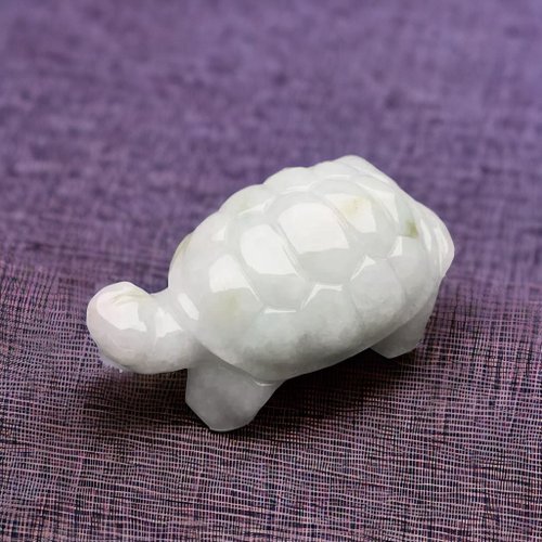 瓔珞珠寶盒 E.L.Jewelry Box 飄花翡翠烏龜擺飾擺件 | 天然緬甸玉翡翠A貨 | 送禮
