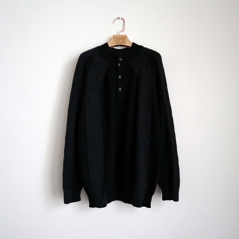 Pumpkin Vintage. Ancient black Ash Cashmere cashmere cardigan - สเวตเตอร์ผู้หญิง - ขนแกะ สีดำ