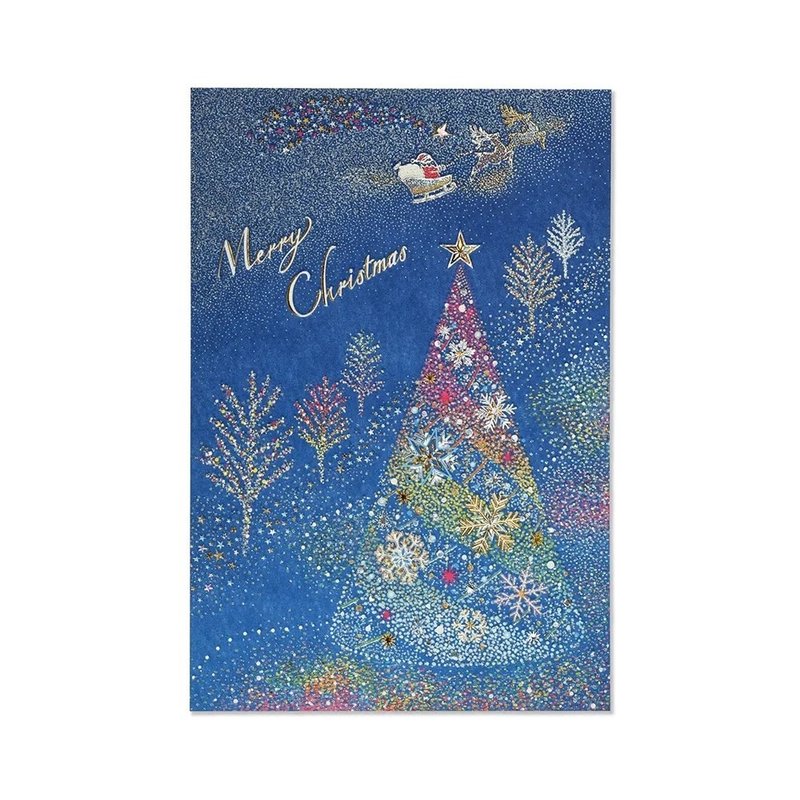 WINTER ILLUMINATION 明信片 冬季 彩灯  / 聖誕節 - 卡片/明信片 - 紙 藍色