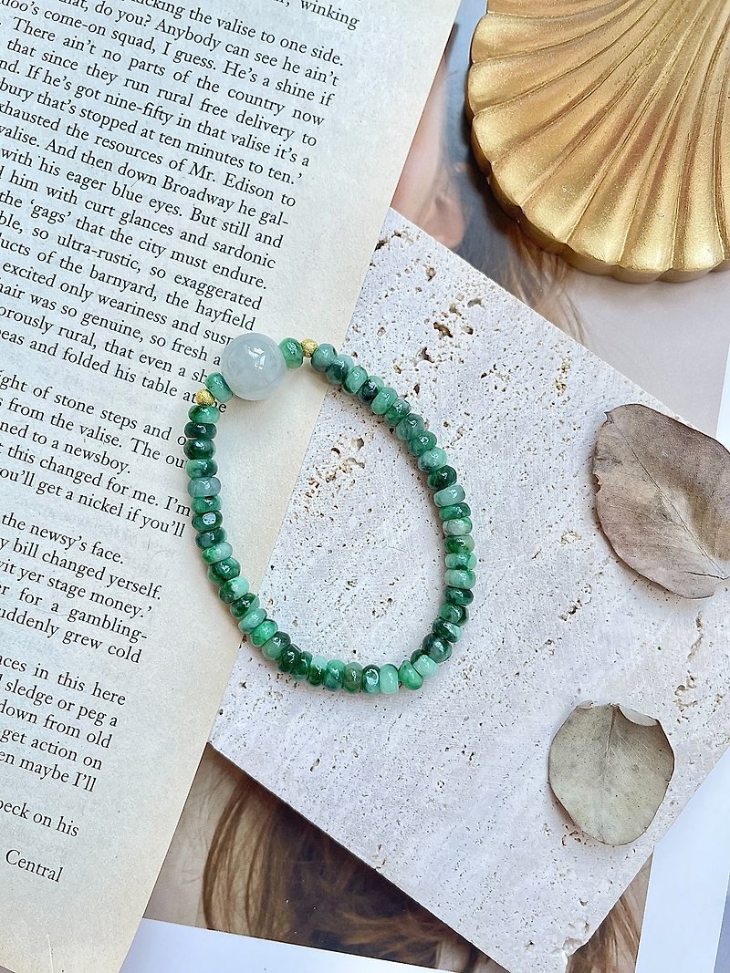 Natural Jadeite Type A - Green Jade Beads Bracelet - Bracelets - Jade Green