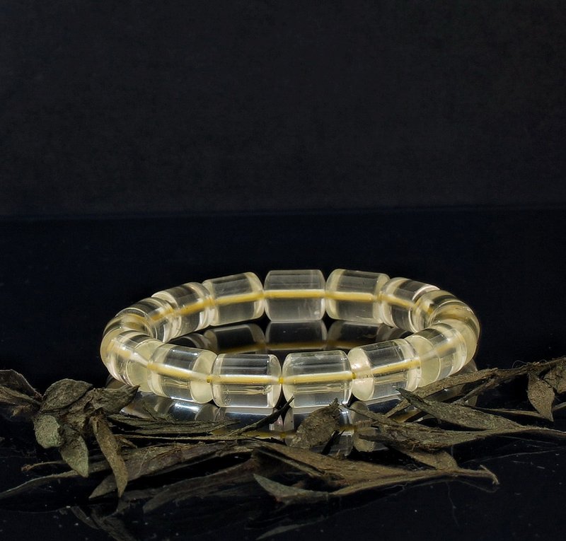 檸檬黃晶 10x12mm 水晶手鍊 ( HKA9189 ) - 手鍊/手環 - 水晶 