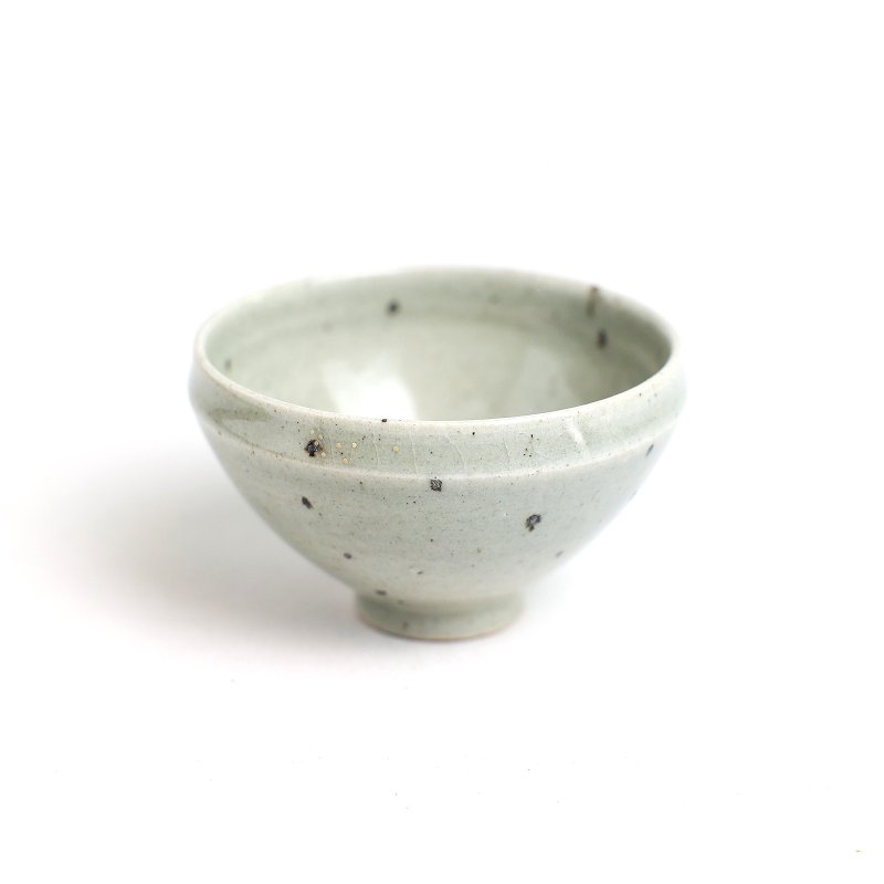 明芽窯 | 柴燒青瓷鐵斑水杯 茶杯 杯子 陶杯 青瓷透亮 H9 - 茶壺/茶杯/茶具 - 陶 透明