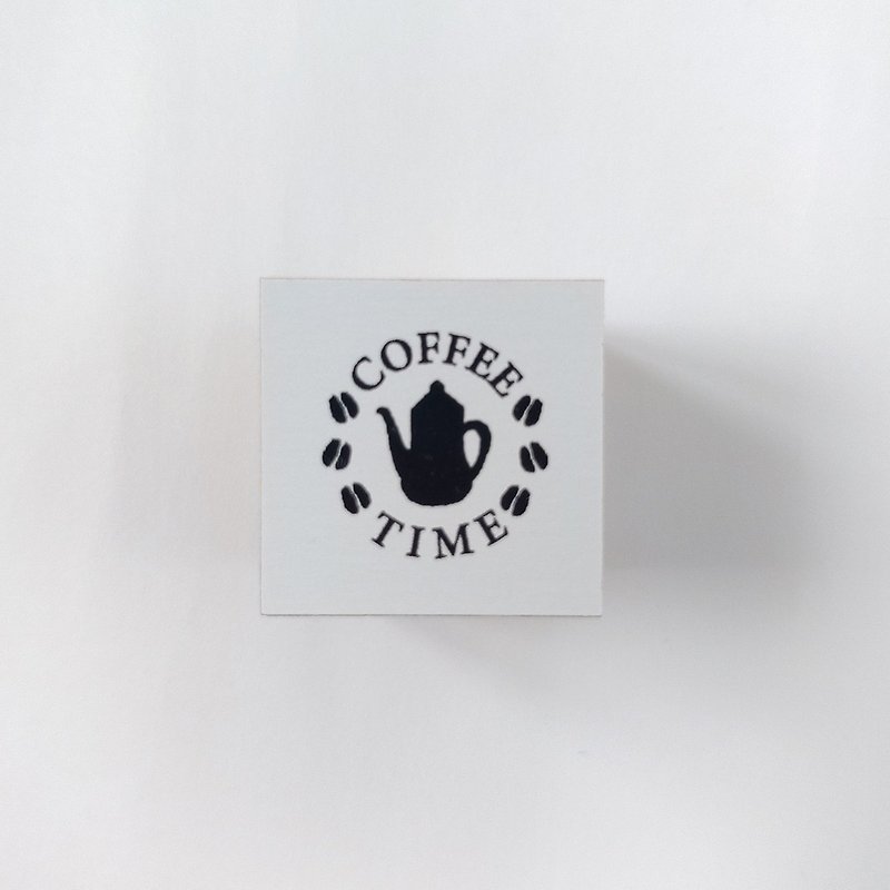 Coffee stamp : COFFEE TIME / Kettle - ตราปั๊ม/สแตมป์/หมึก - ยาง 