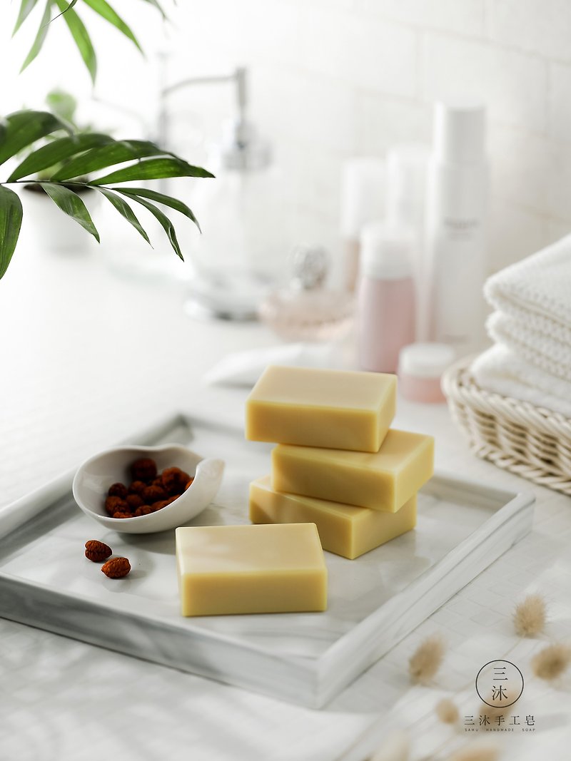 三沐手工皂 山梔子植萃潤膚皂 - 肥皂/手工皂 - 其他材質 