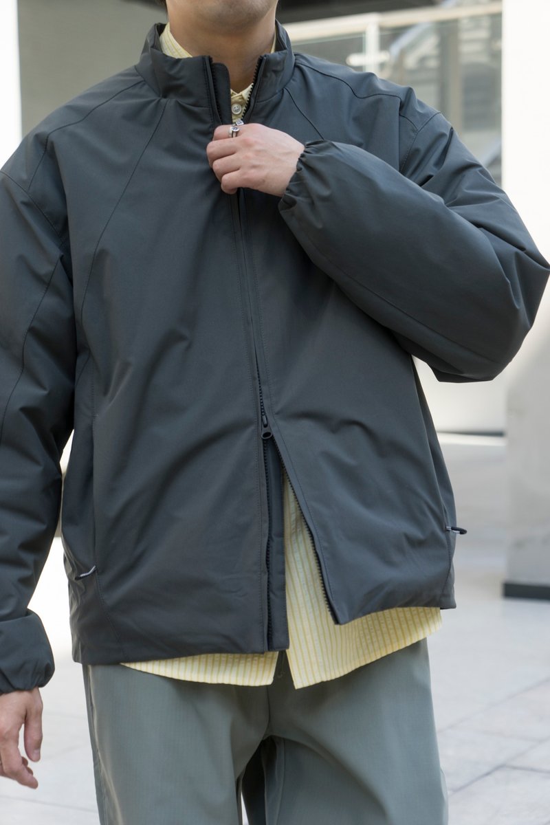 Coat 推薦!日系城市機能棉外套 超舒適冬季保暖立領寬鬆輕量夾克 - 男夾克/外套 - 棉．麻 黑色